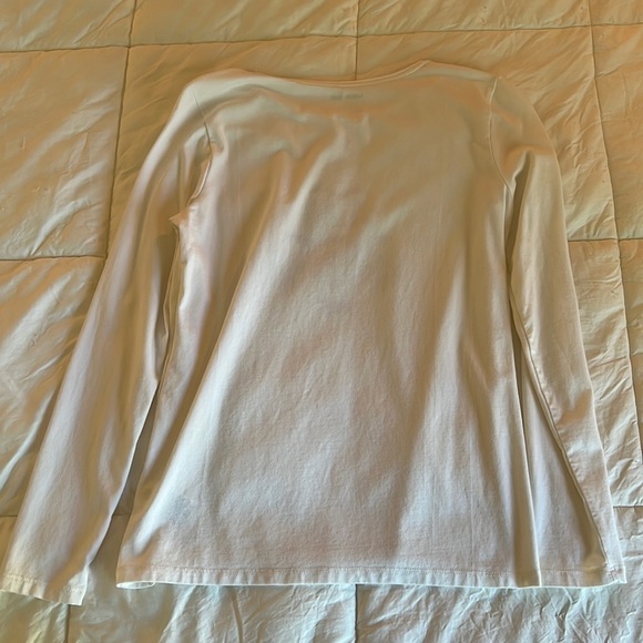 Lands’ End Holiday Limited Edition Woman’s Fitted Cotton Tee Shirt - Picture 5 of 7